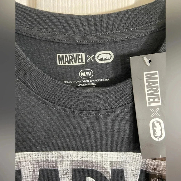 Marvel x Ecko - Spider-Man - Medium Black T Shirt - BNWT 🕸️🕷️🔴🔵 - Picture 3 of 4